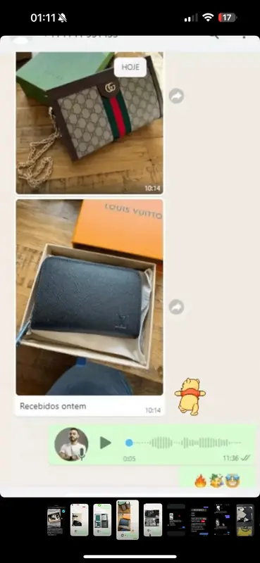 Cliente recebeu carteira Gucci e Louis Vuitton